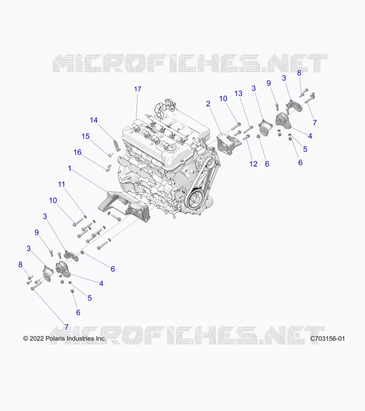 MOTOR, MOUNTING & LONG BLOCK