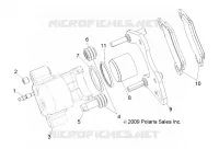 VORDERBREMSE CALIPER [BUILT 9/15/14 AND BEFORE]