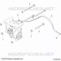 ANTRIEB, GEARCASE MOUNTING, REAR