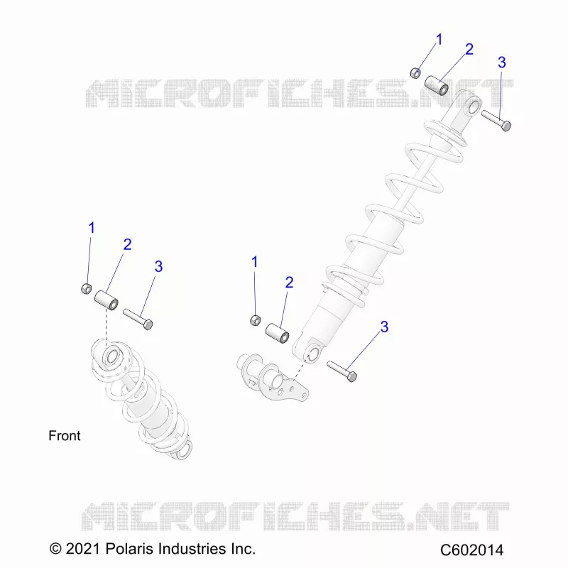 SUSPENSION, SHOCK MOUNTING, REAR SUSP.