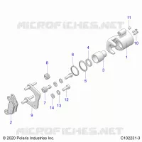BREMSES, MIDDLE CALIPER