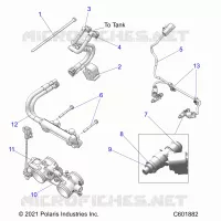 KRAFTSTOFFSYSTEM, RAIL, LINES AND THROTTLE BODY