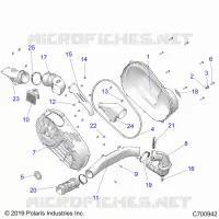 ANTRIEB, CLUTCH COVER AND DUCTING