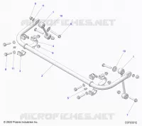 SUSPENSION, STABILISATORSTANGE, REAR