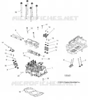 ENGINE, ZYLINDERKOPF, CAM AND VALVES