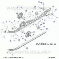 SUSPENSION, RAIL, LH/RH