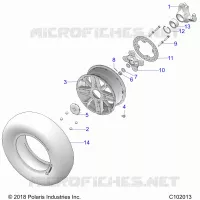 WHEELS, FRONT AND HUB