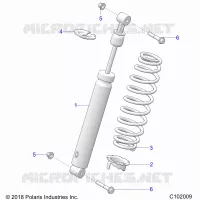 SUSPENSION, FRONT SHOCK