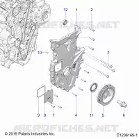 MOTOR, FRONT COVER ASSEMBLY