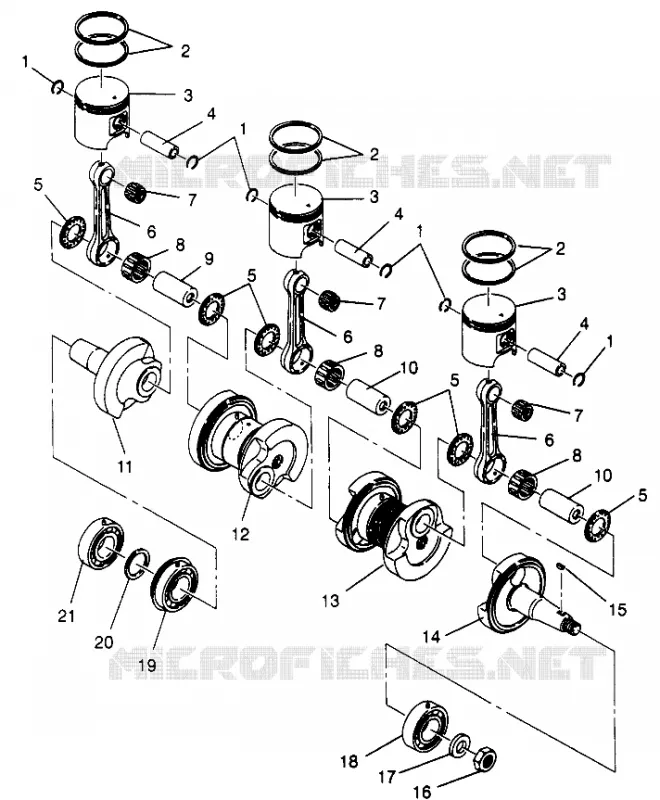 KOLBEN   KURBELWELLE  XLT 0970756, XLT SKS 0970556, AND XLT RMK 0970956 (4937693769D001)