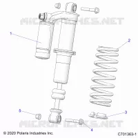 SUSPENSION, FRONT SHOCK