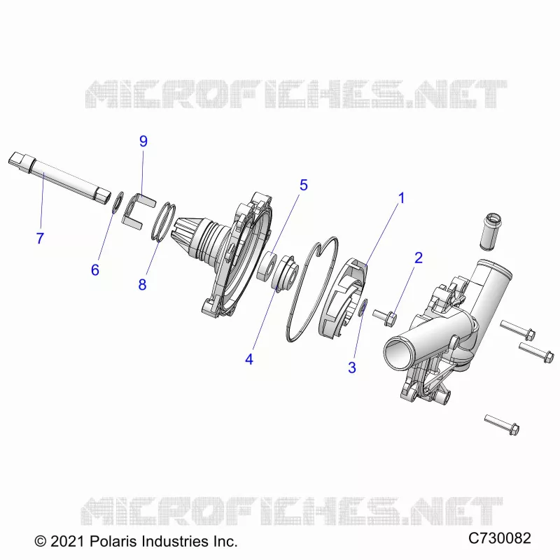 MOTOR, WATERPUMP ASSEMBLY- R23RRE99FJ/F9/RRS99CJ/F9/FJ/C9/CK/RRP99CJ (C730082)