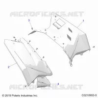 KAROSSERIE HINTEN CAB AND HEAT SHIELDS