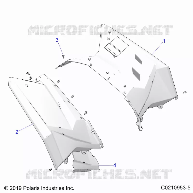 KAROSSERIE HINTEN CAB AND HEAT SHIELDS