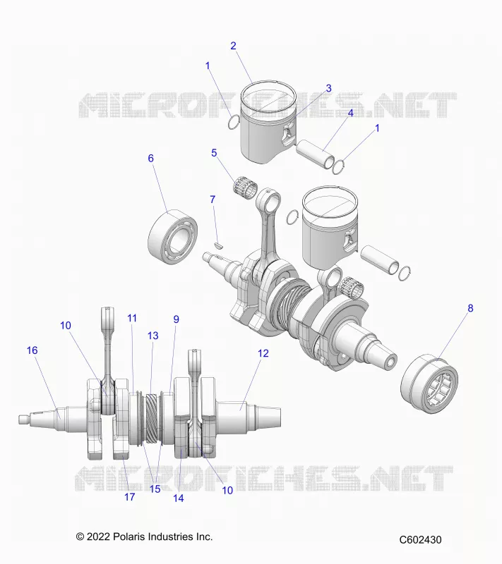 ENGINE, PISTON AND KURBELWELLE