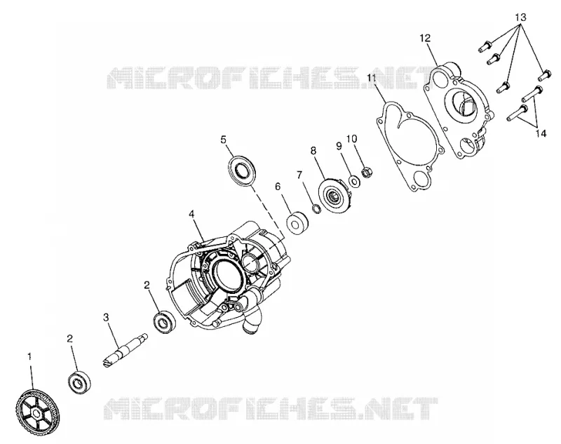 WASSERPUMPE 700 RMK 0970966, 700 SKS 0970566, and EUROPEAN 700 SKS E970566 (4938573857C008)