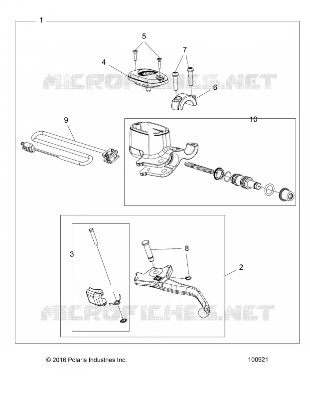 BRAKES, FRONT BRAKE LEVER AND MASTER CYLINDER