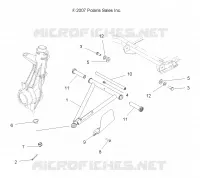 SUSPENSION, A-ARM and STREBE MOUNTING