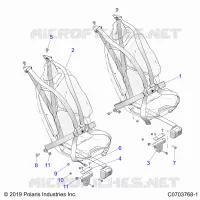 SITZ BELT MOUNTING, PREMIUM/ULTIMATE