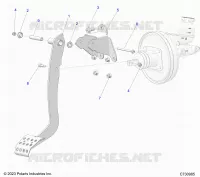 BREMSES, FOOT PEDAL