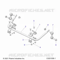 SUSPENSION, REAR STABILISATORSTANGE