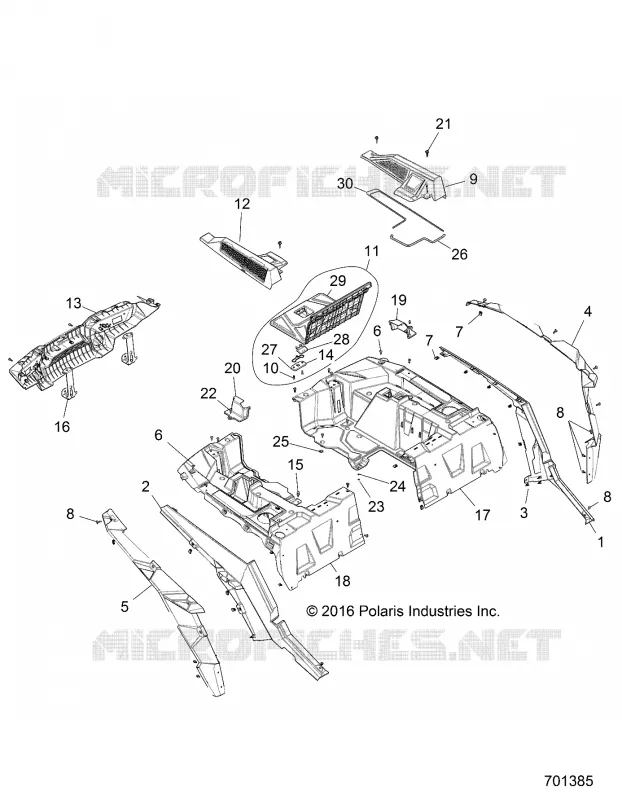 KAROSSERIE HINTEN RACK AND FENDERS