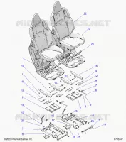 SITZ ASM. AND SLIDER, FRONT