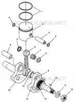 KOLBEN   KURBELWELLE STARLITE GT 0943127 (49250125010035)