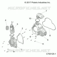 ENGINE, GENERATOR  COVER HVAC