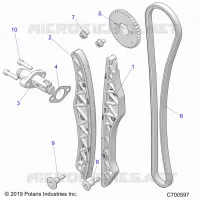 CAM CHAIN AND TENSIONER
