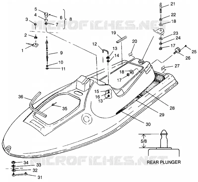 HULL   BODY SLT 700 B964166 and Intl. SLT 700 I964166 (4933923392A006)