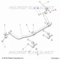 SUSPENSION, REAR STABILISATORSTANGE