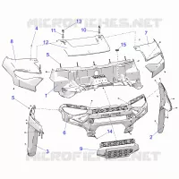 HAUBE AND FRONT FACIA -R22RRE99AC/AM/AS/A9/B9/BS/BM (C730145)
