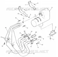 ABGASSYSTEM 600 XCR SP 0965677 and EUROPEAN 600 XCR SP E965677 (4932063206C005)