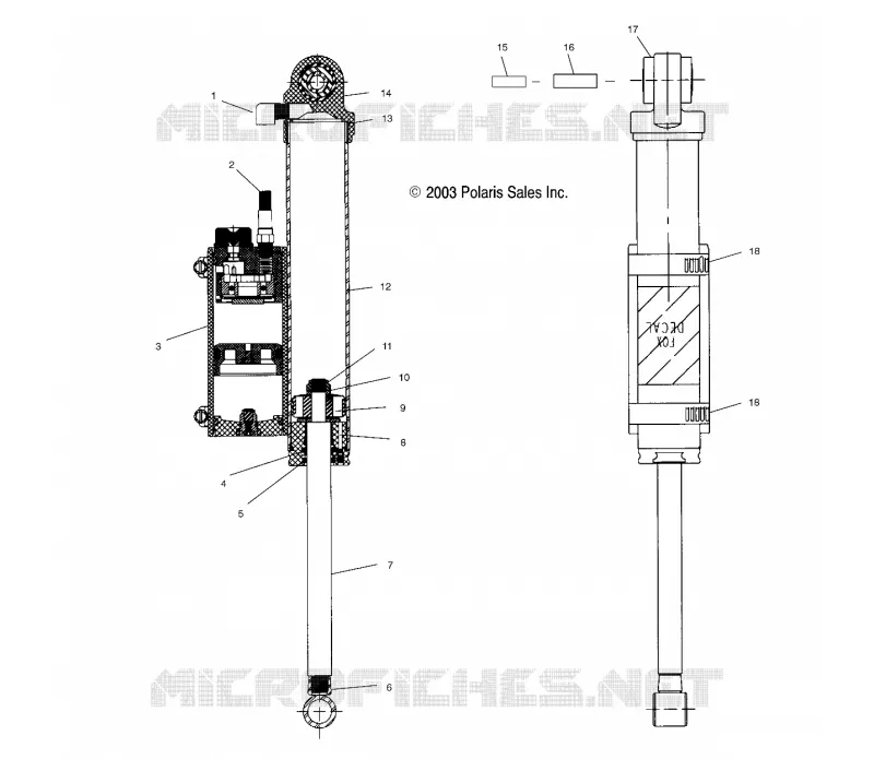 SCHOCK and RESERVOIR (REAR TRACK)(EDGE)