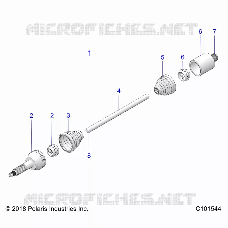DRIVE TRAIN, HINTERE ANTRIEBSWELLE