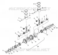 KURBELWELLE   KOLBEN SL 700 B974071, INTL. SL 700 I974071, SL 700 DELUXE B97 (4940874087C010)