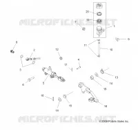 BREMSES, FOOT PEDAL AND MASTER CYLINDER