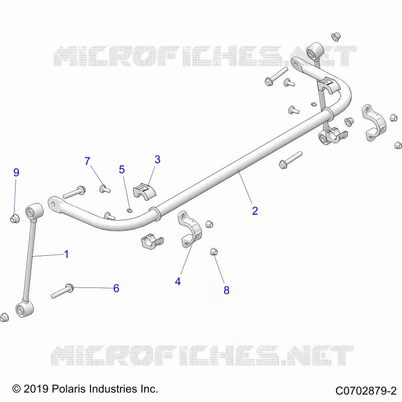 SUSPENSION, REAR STABILISATORSTANGE