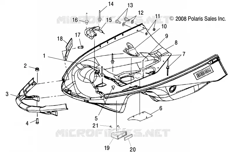 NOSEPAN AND FRONT BUMPER