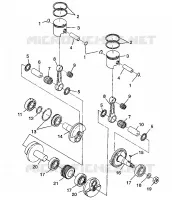 KOLBEN   KURBELWELLE 500 INDY 0982764(A)(B) AND EUROPEAN 500 INDY E982764A (4942104210C009)