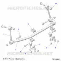 SUSPENSION, FRONT STABILISATORSTANGE- Z23N4V99AL/BL/AR/BR (C701006-3)