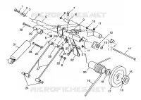 HINTER Drehmomentarm 500 INDY 0982764(A)(B) and EUROPEAN 500 INDY E982764A (4942104210B010)