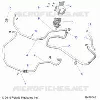 INSTRUMENTENTAFEL, HEATER ROUTING