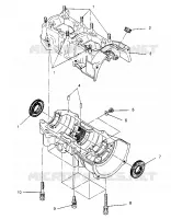 CRANKCASE ASSEMBLY  500 EFI 0952774, EFI SKS 0952574,   EFI SKS PT 0952974, (4929052905C010)