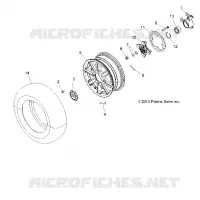 RADS, FRONT AND HUB