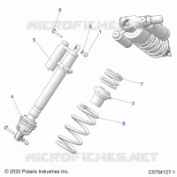 SUSPENSION, FRONT SHOCK MOUNTING
