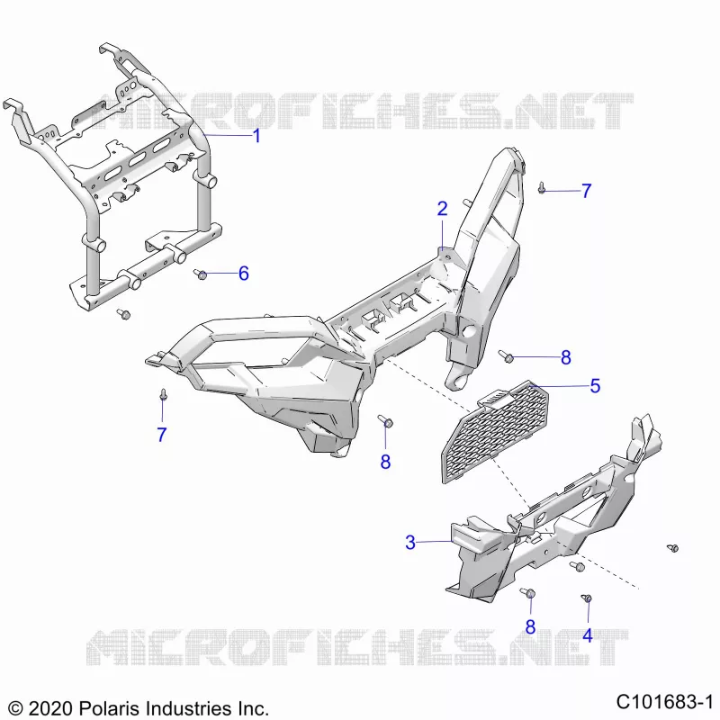 FRONTSTOSSSTANGE AND MOUNTING
