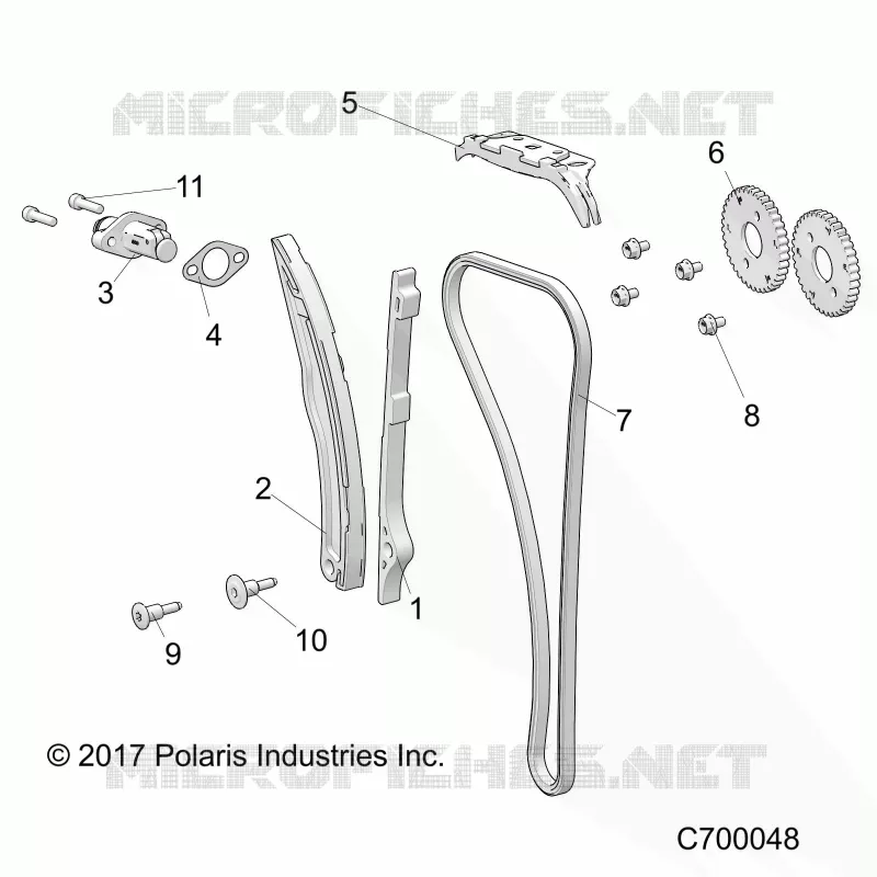 CAM CHAIN AND TENSIONER