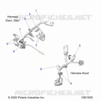 ELEKTRIC, WIRE HARNESS, HOOD, ELEC. START